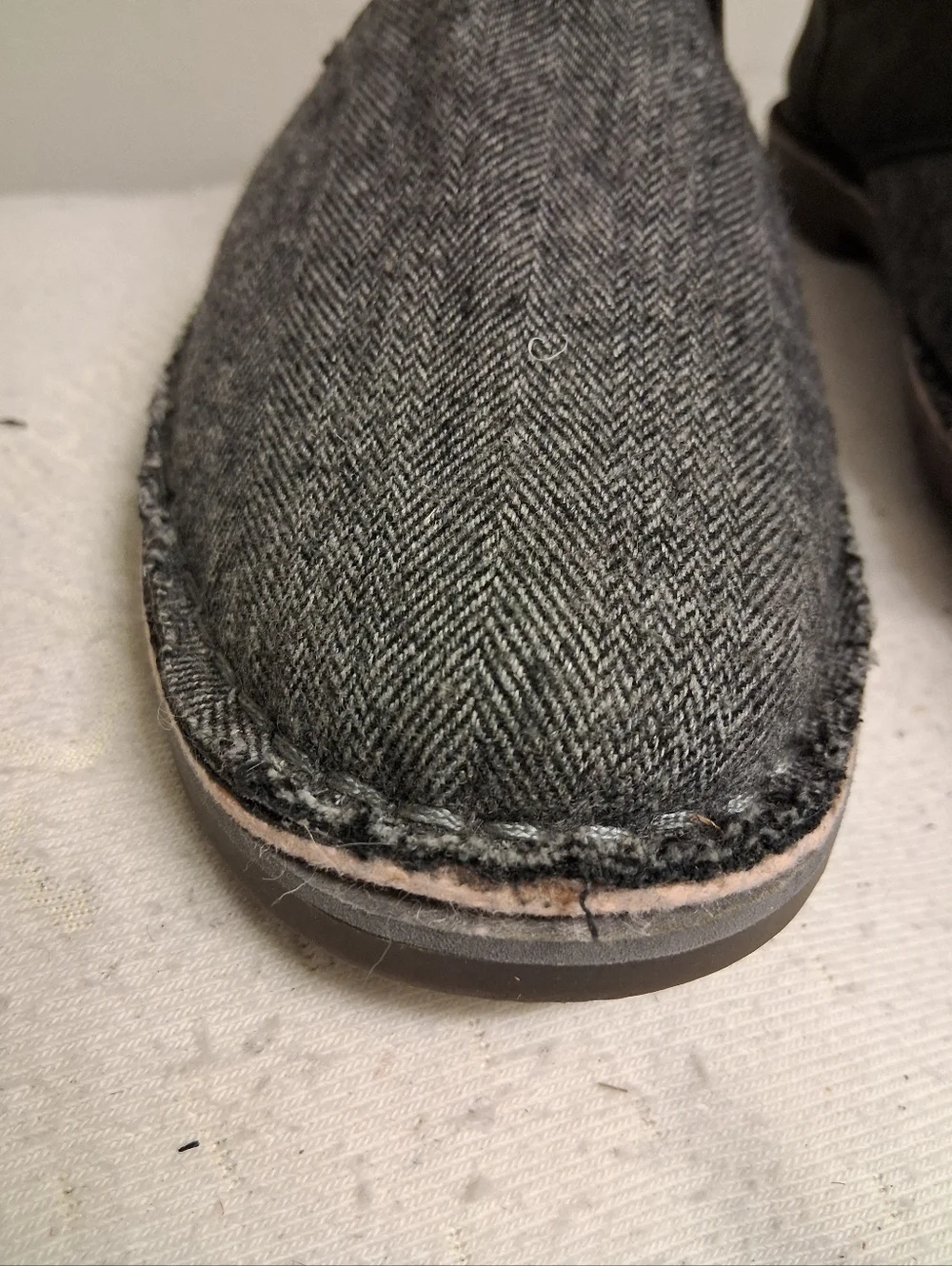 Men's Gray KENNETH COLE REACTION Herringbone Lace-Up Shoes size 11 M